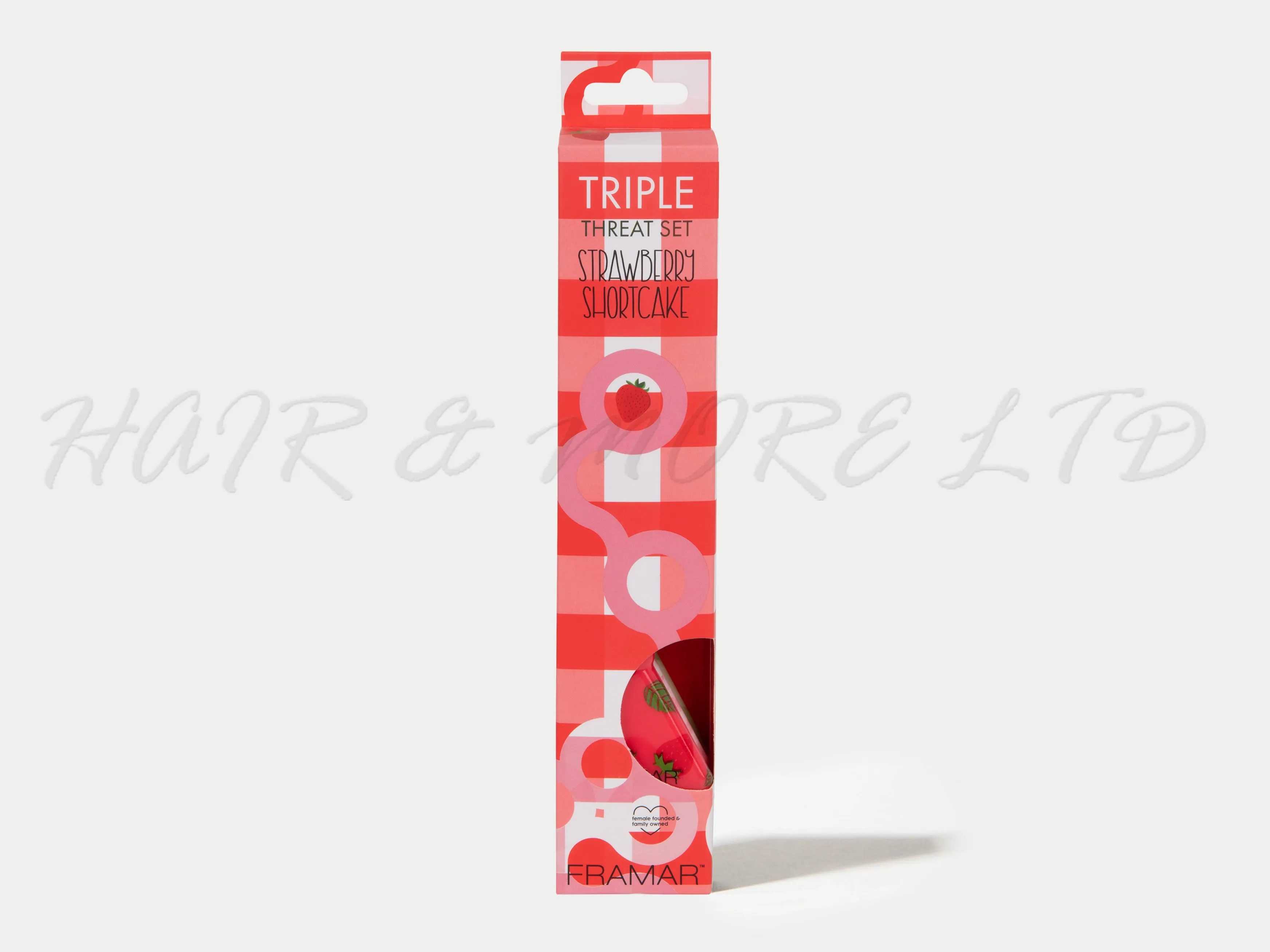 Framar Strawberry Shortcake Triple Threat Brush Set (3pc)