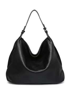 Gina Rustic Tote, Black