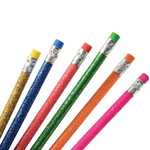 Glitter Kids Stationery Pencils (One Dozen)