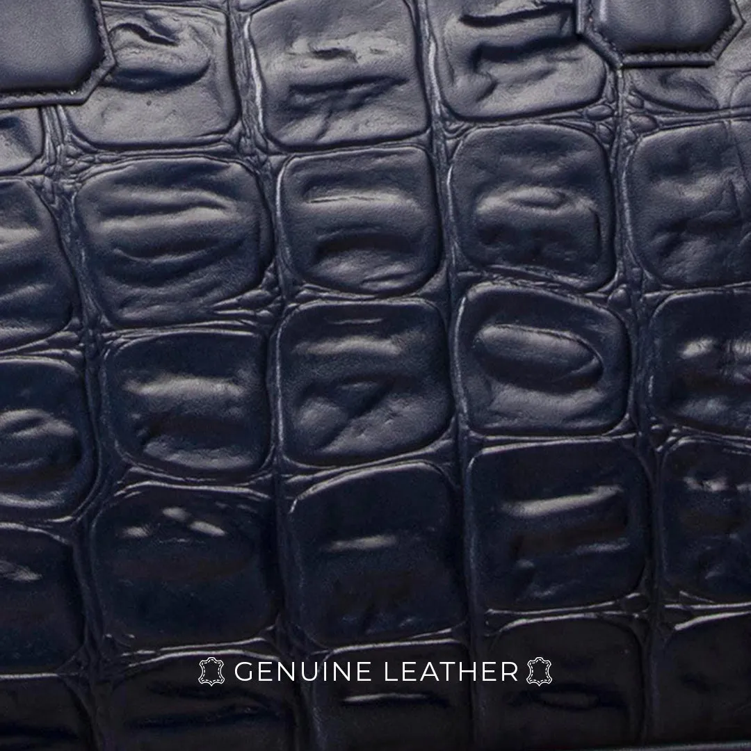 Great Dane | Luxury Laptop Bag | 100% Genuine Leather | For Office Use | Colour - Green & Blue