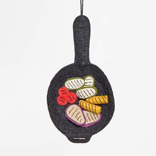 Grilled Veggies Skillet Ornament