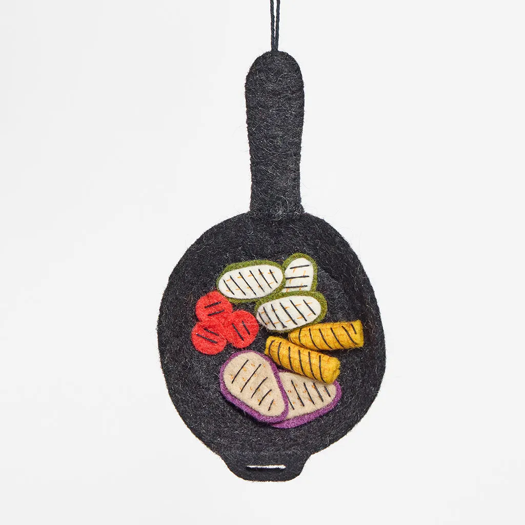 Grilled Veggies Skillet Ornament