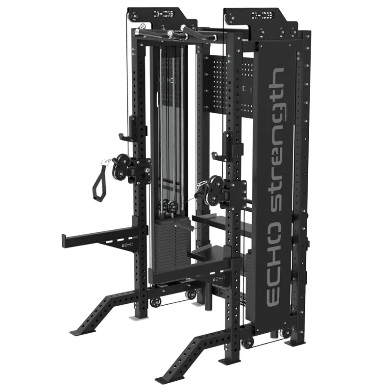 Half Rack Functional Trainer Combo with Storage