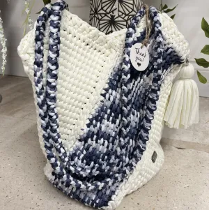 Hand Knitted Hand Bag, Beach