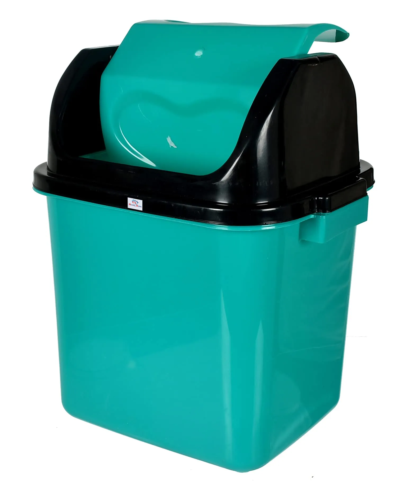 Heart Home Plastic Dustbin With Swing Lid, 12 Ltr. (Green)