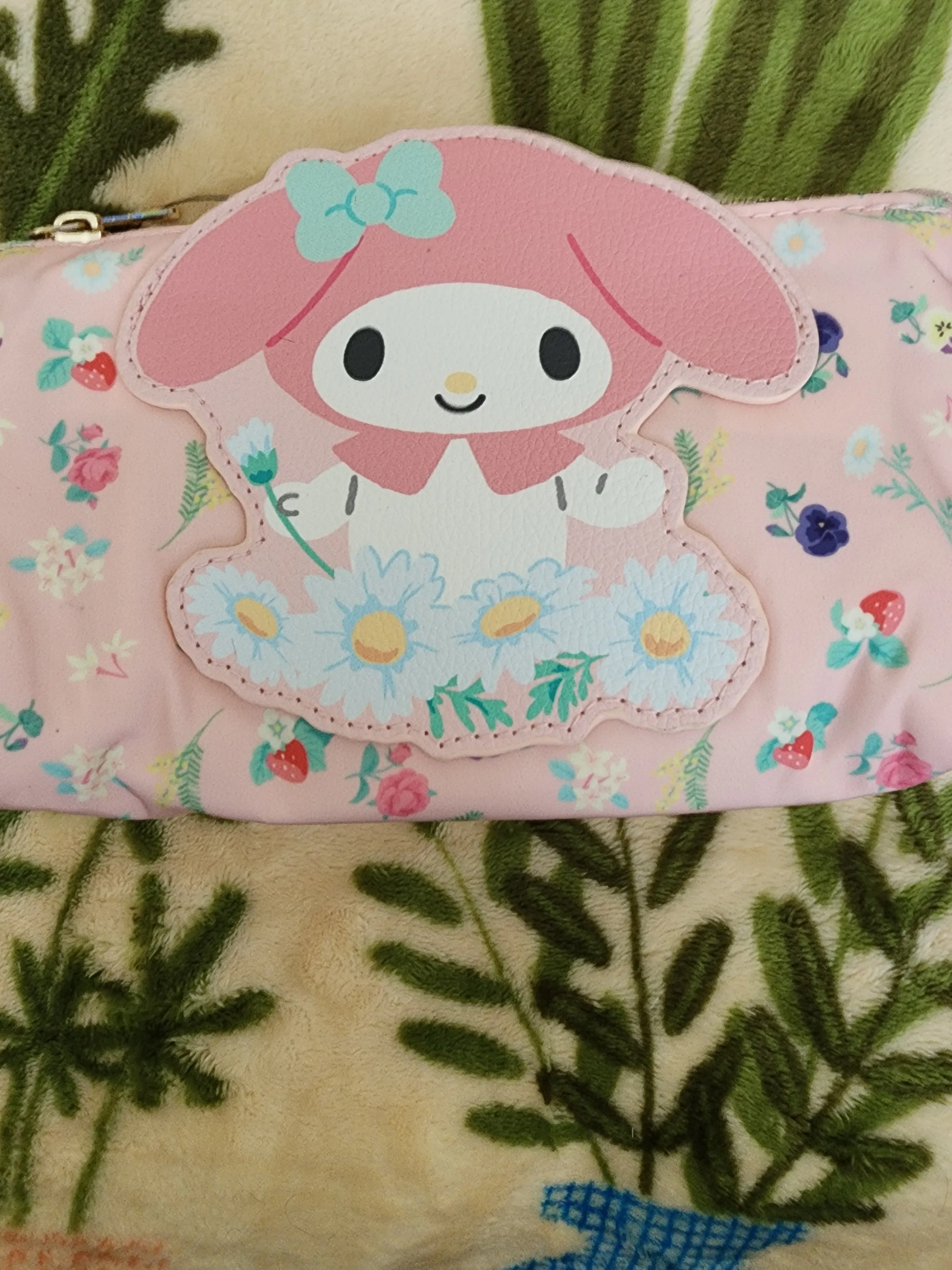 Hello Kitty, My Melody Floral Cosmetic Bag