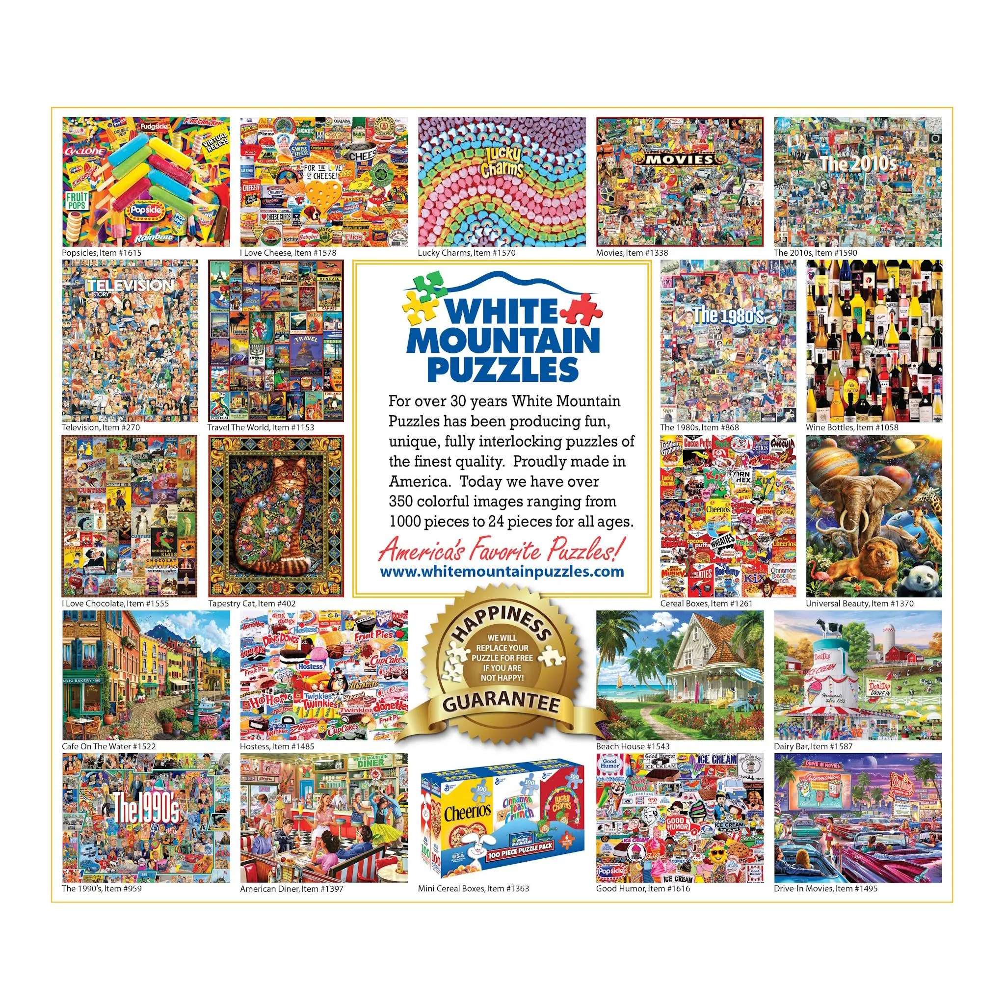 I Love Camping 1000 Piece Puzzle White Mountain