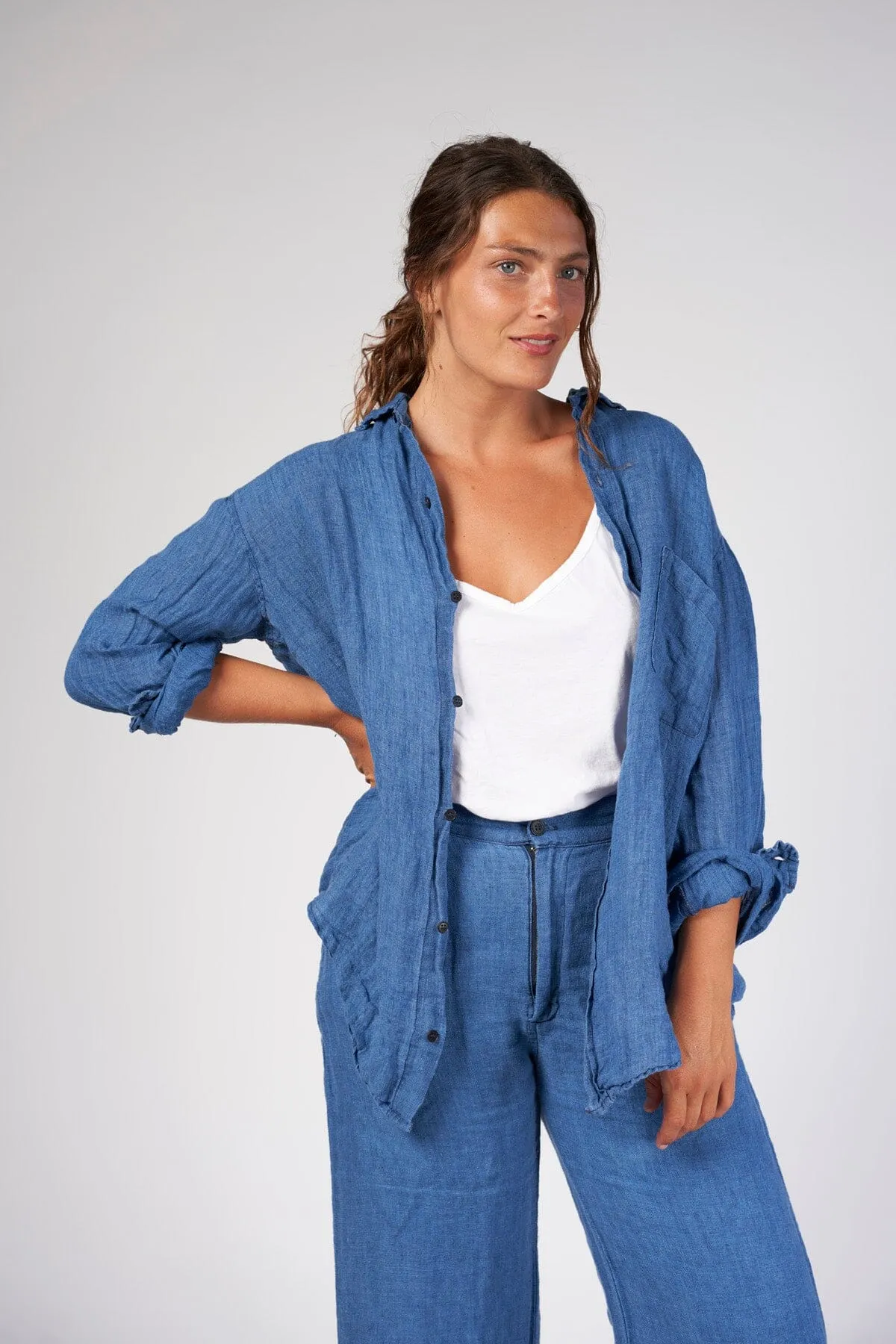 Joss - Lightweight Indigo Linen