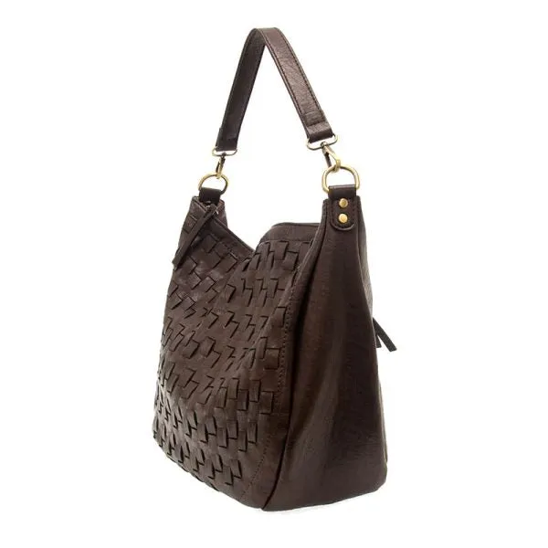 Kali Woven Slouchy Hobo Bag - L8146-99  -  Women's  ESPRESSO BEAN