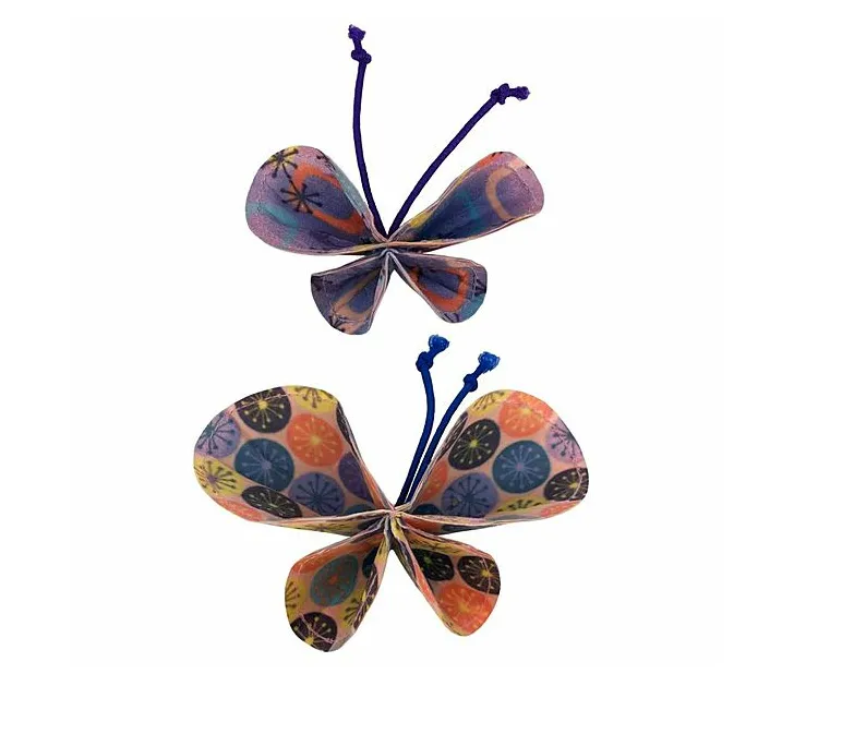 Kong CAT Bat-A-Bout Vibez Butterfly 2 pack