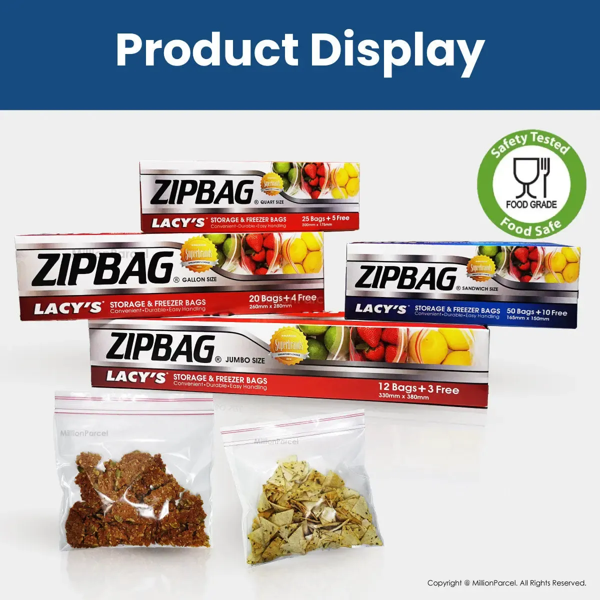 LACY'S ZIPBAG | Storage & Freezer Bags