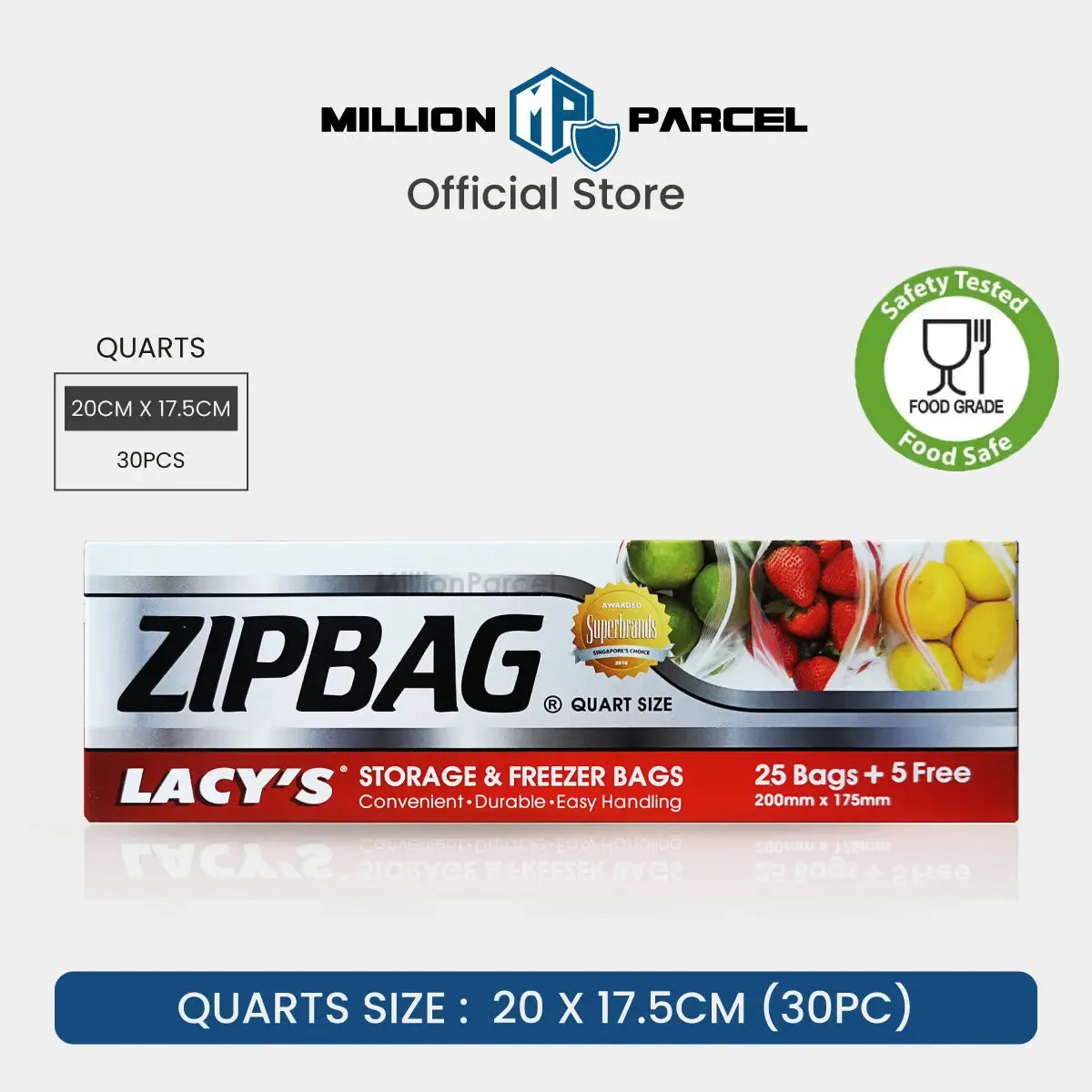 LACY'S ZIPBAG | Storage & Freezer Bags