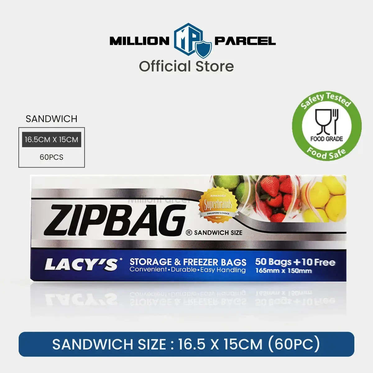 LACY'S ZIPBAG | Storage & Freezer Bags