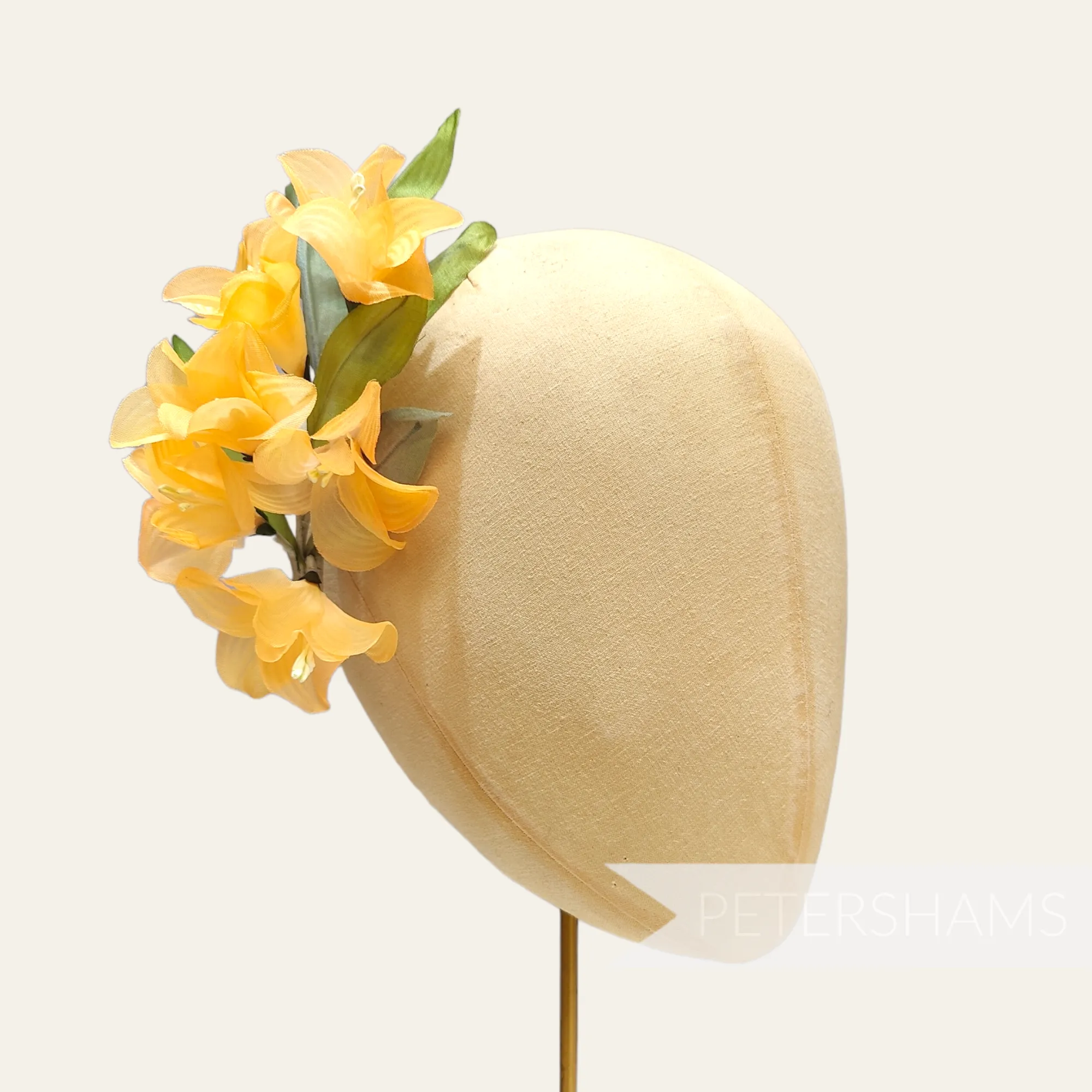 'Laylah' Vintage 1960s Korean Bell Flower Wired Hat Mount