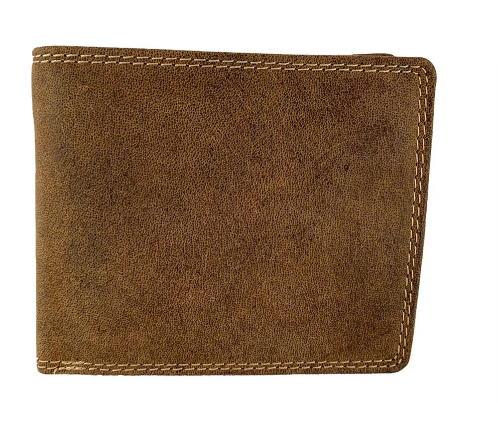 Leather Wallet with ID & Card Flap