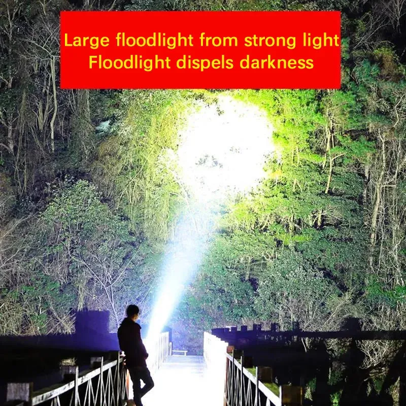 LED Flashlight Mini Portable USB Charging Strong Light Outdoor Camping Bicycle Lamp Emergency Lamp Ultra Bright Lighting light