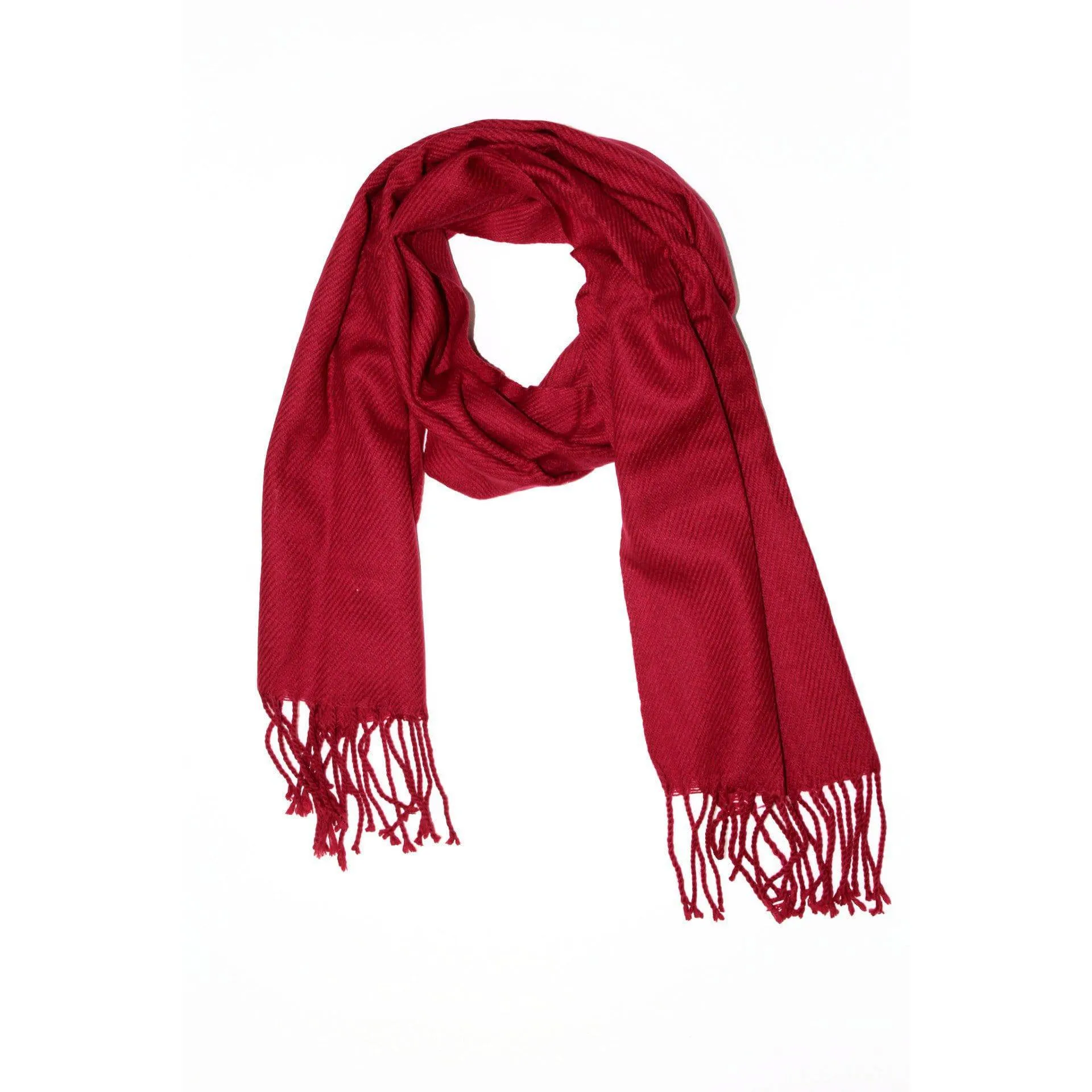 Lightweight Acrylic Scarf - Wine