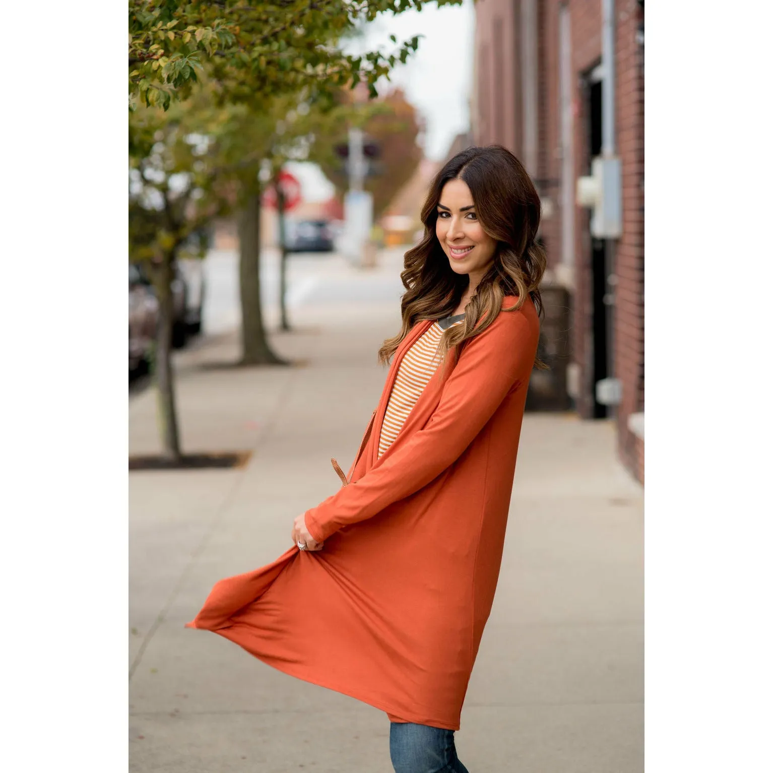 Lightweight Basic Tunic Cardigan