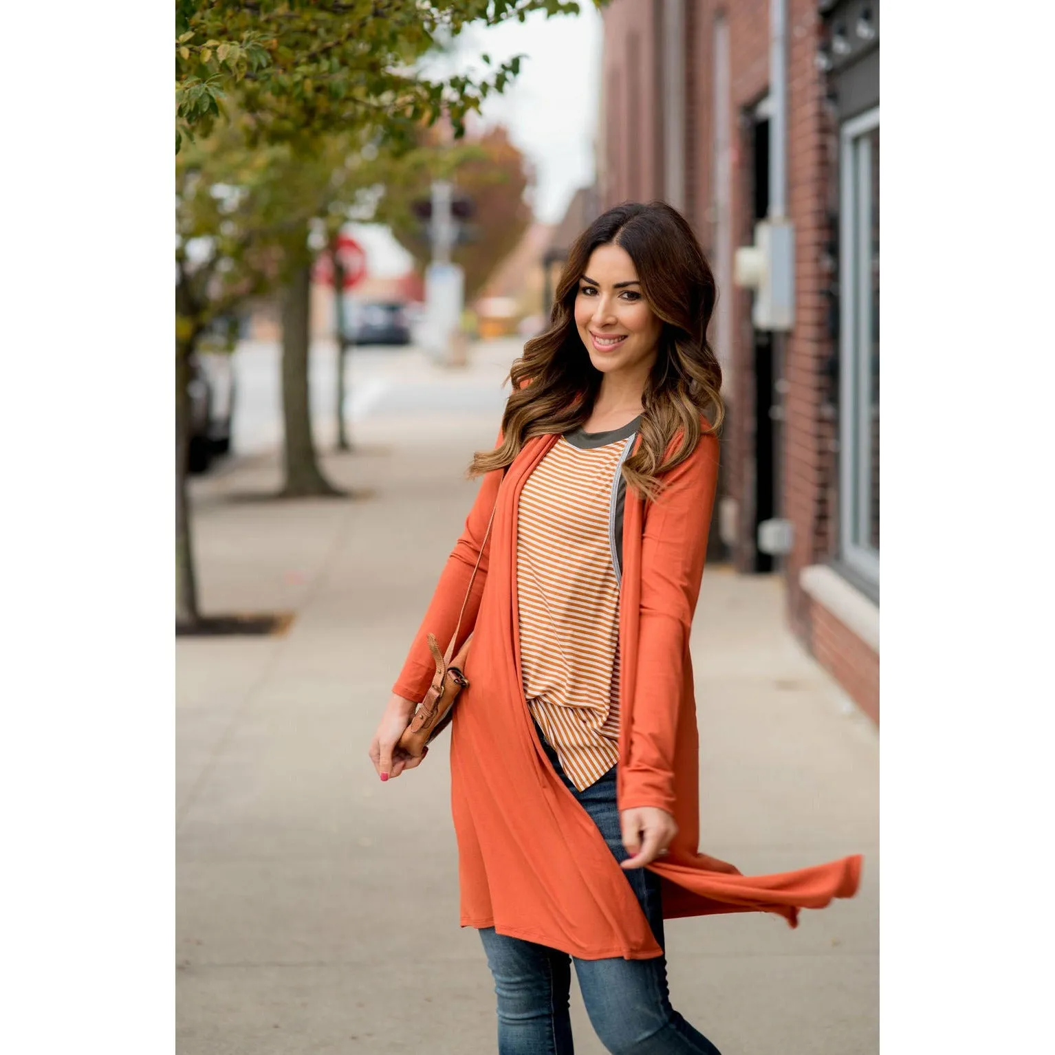 Lightweight Basic Tunic Cardigan