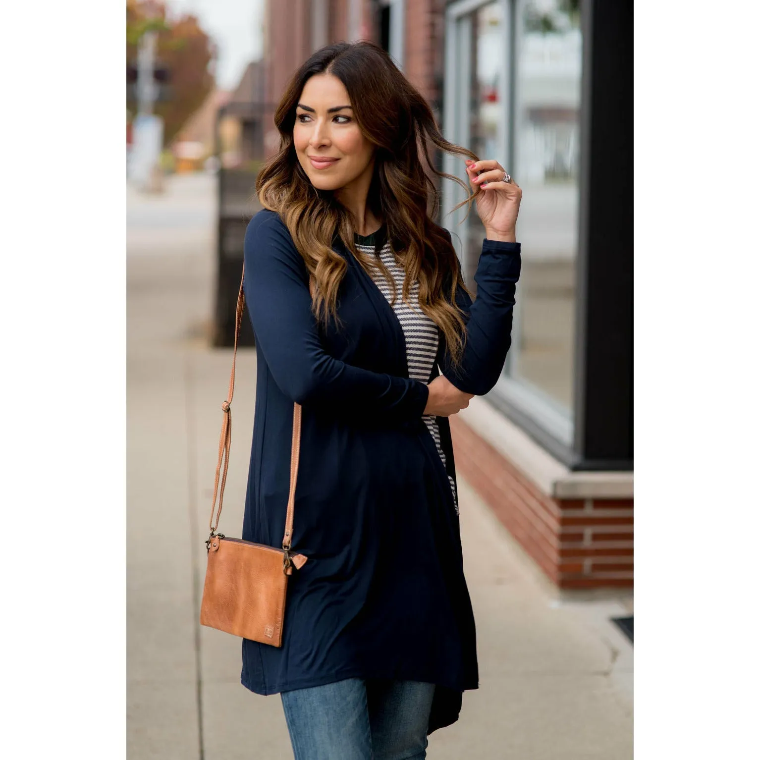 Lightweight Basic Tunic Cardigan