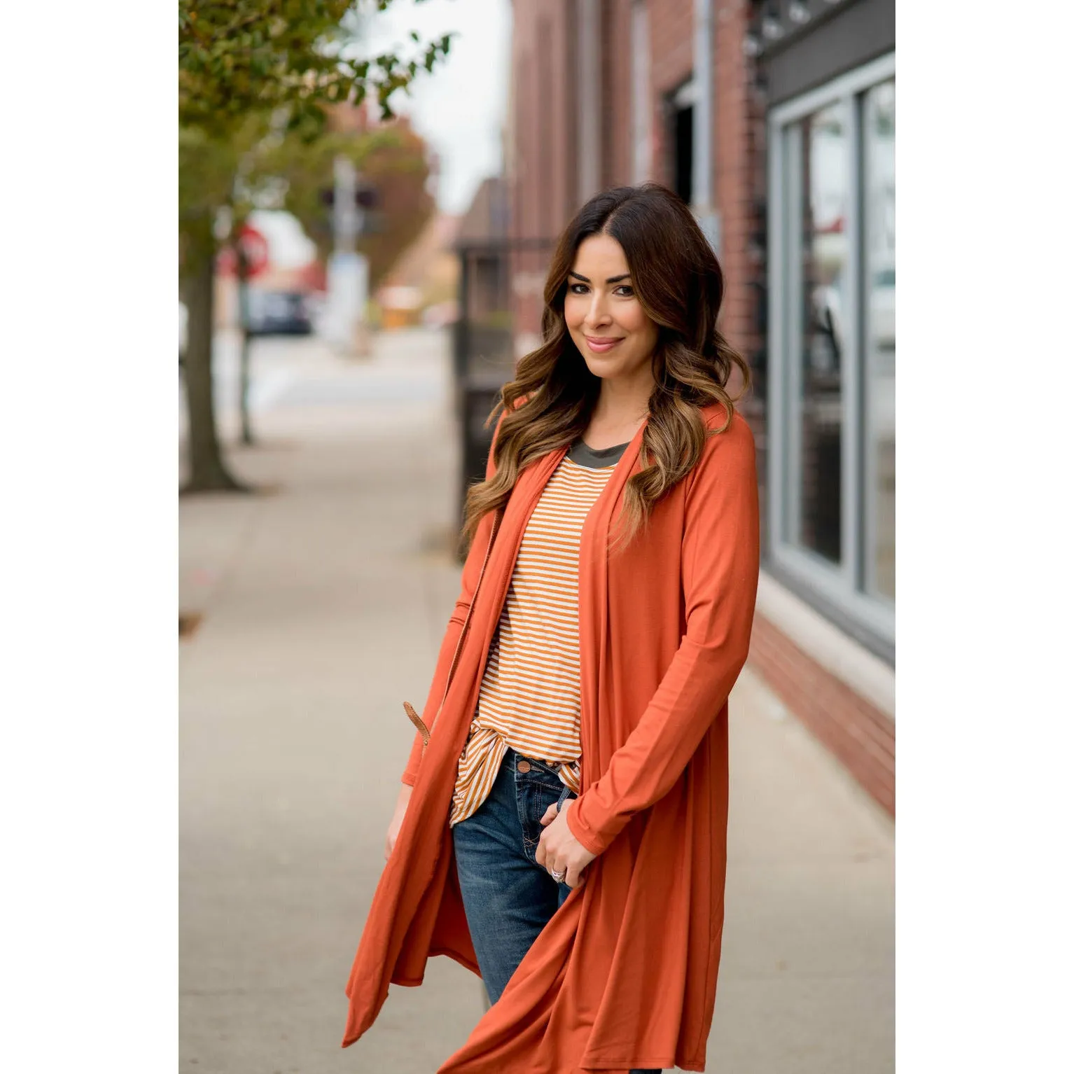 Lightweight Basic Tunic Cardigan