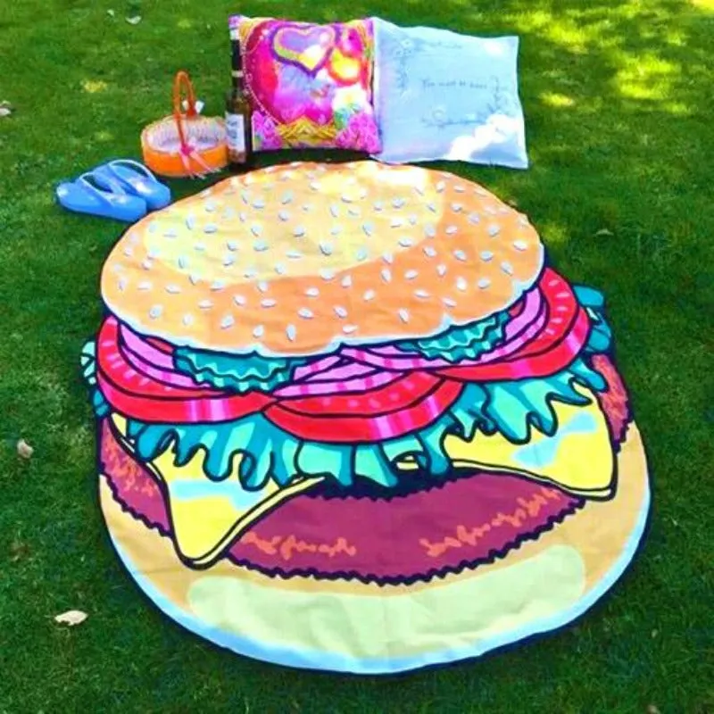 Lightweight Beach Mat - Hamburger