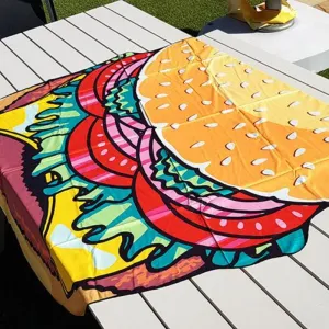 Lightweight Beach Mat - Hamburger