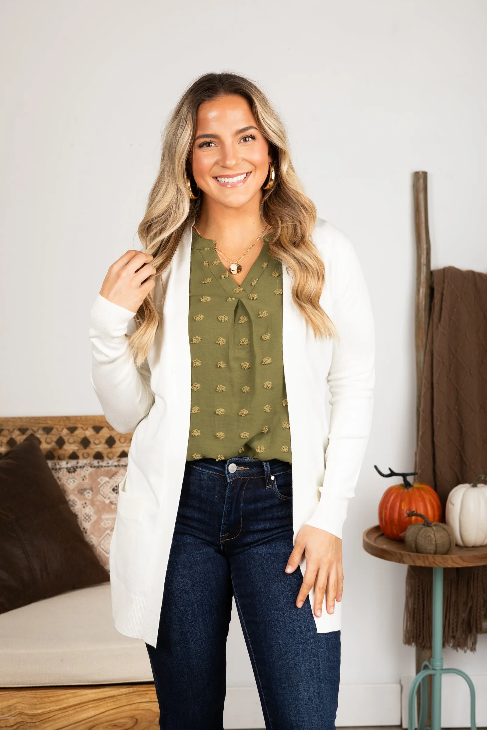 Lightweight Mid Length Cardigan