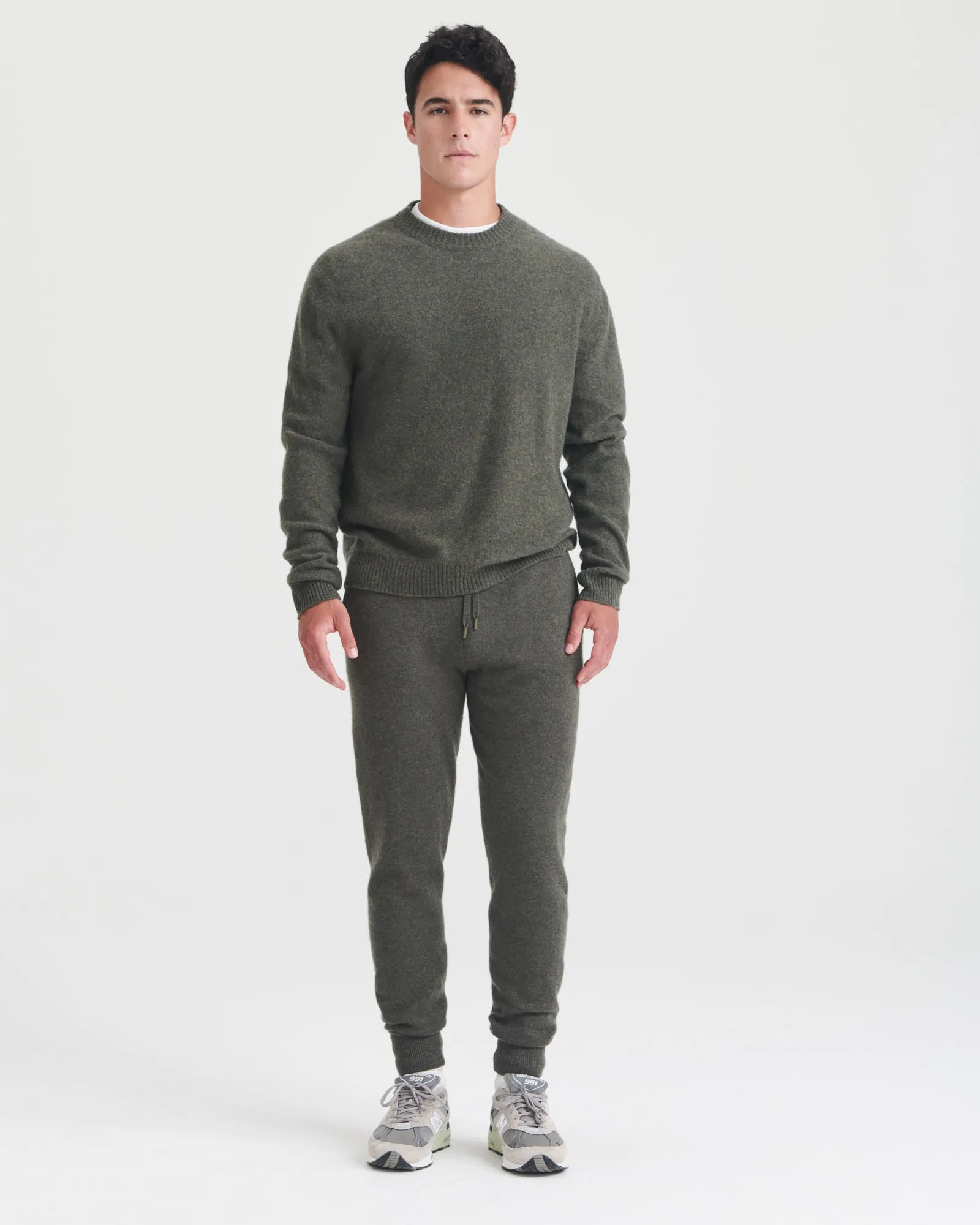 Lightweight Reversible Cashmere Crewneck