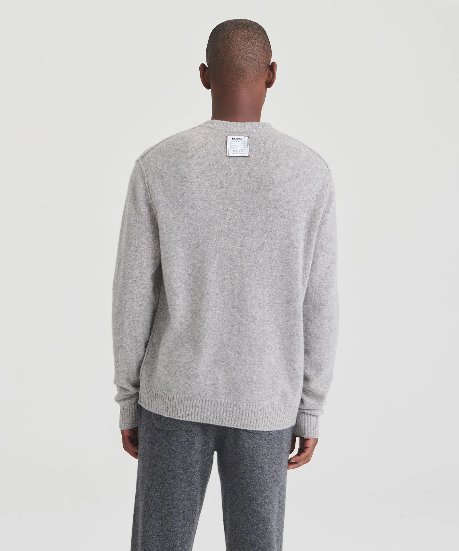 Lightweight Reversible Cashmere Crewneck