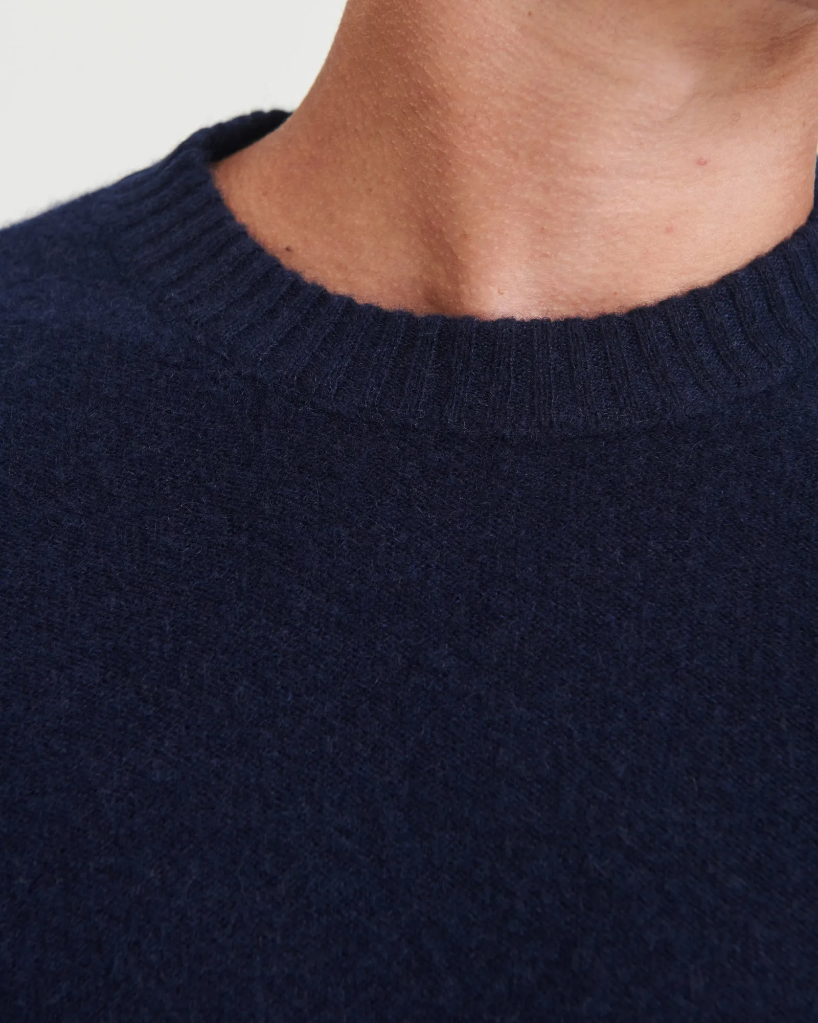 Lightweight Reversible Cashmere Crewneck