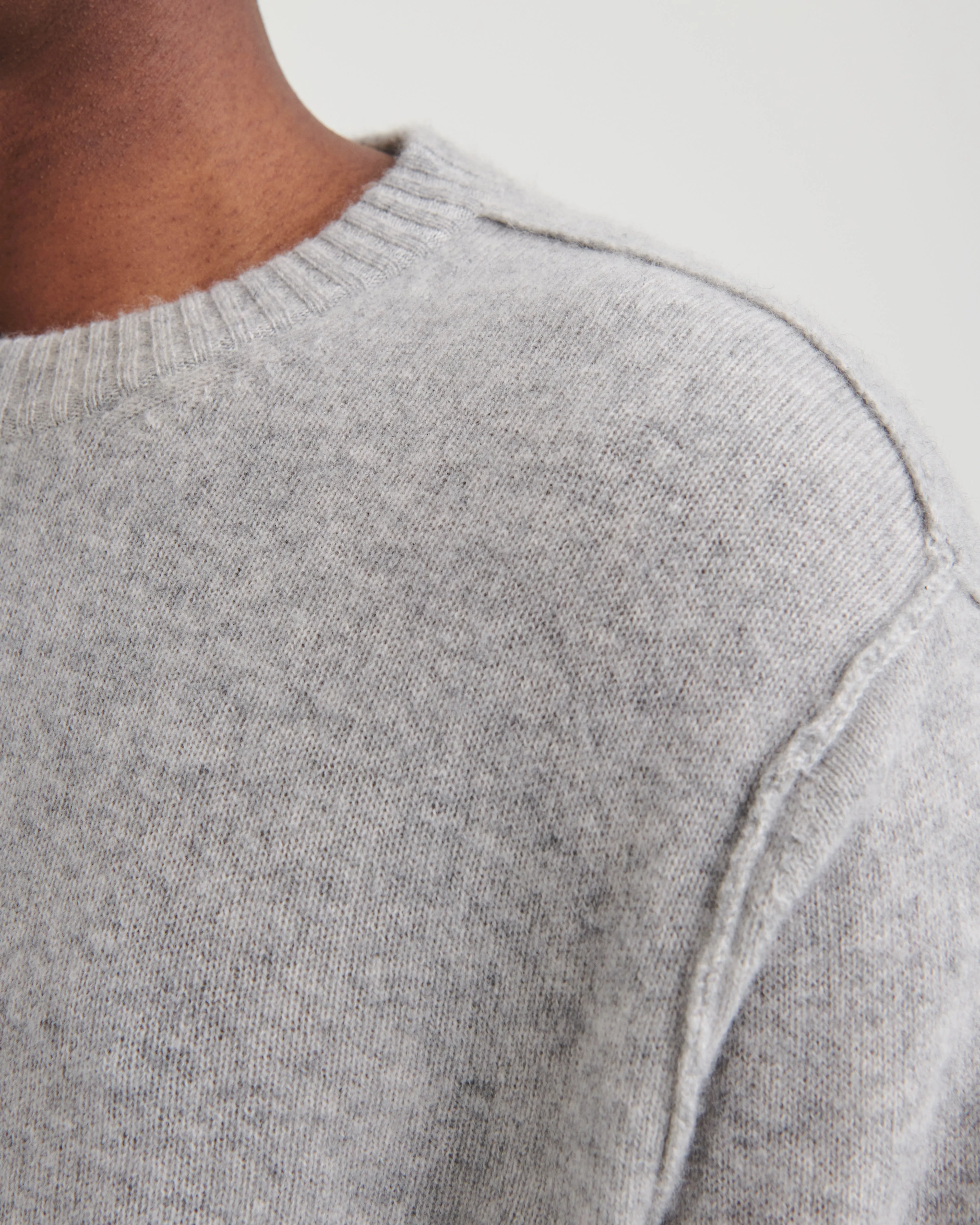 Lightweight Reversible Cashmere Crewneck