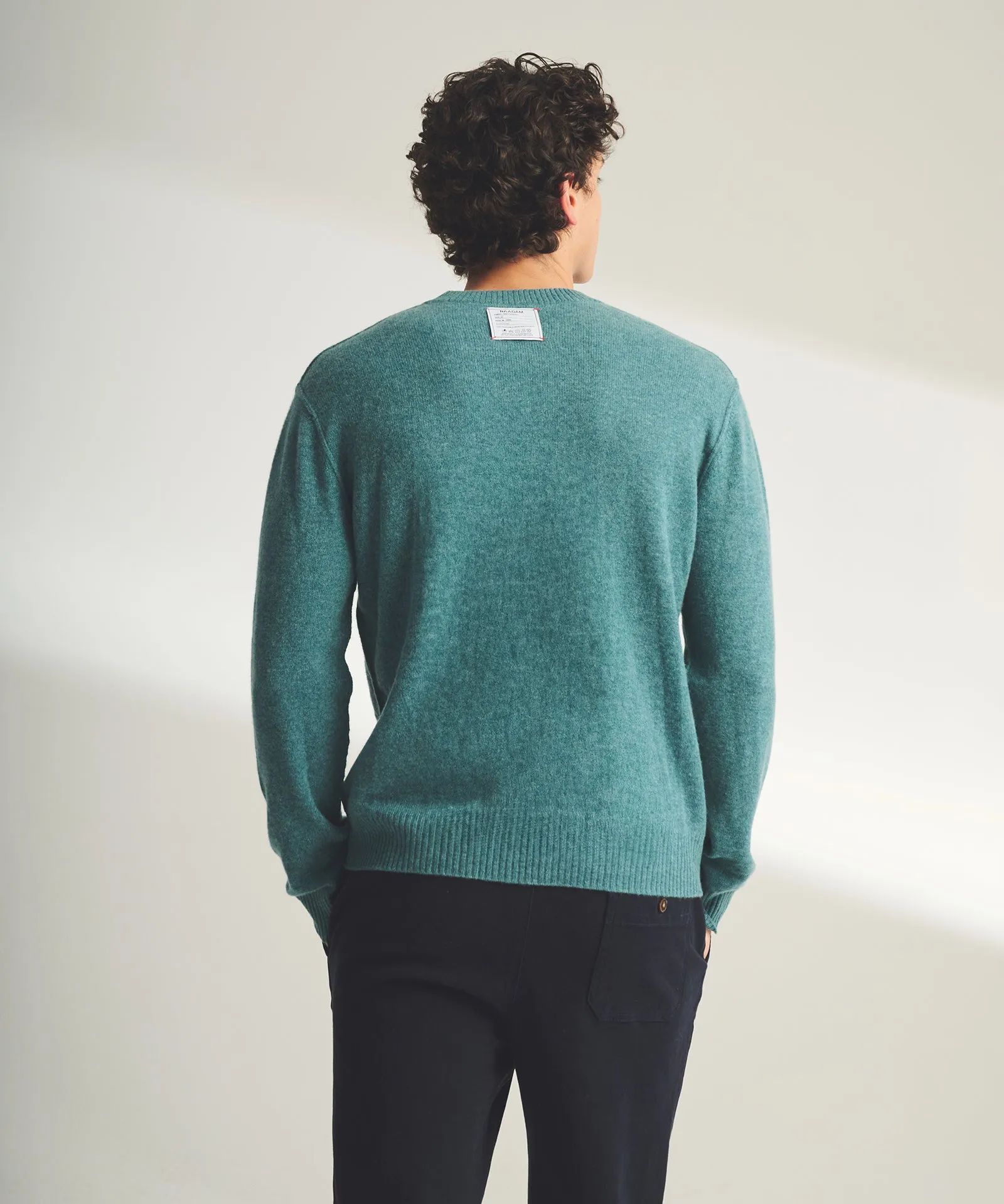 Lightweight Reversible Cashmere Crewneck