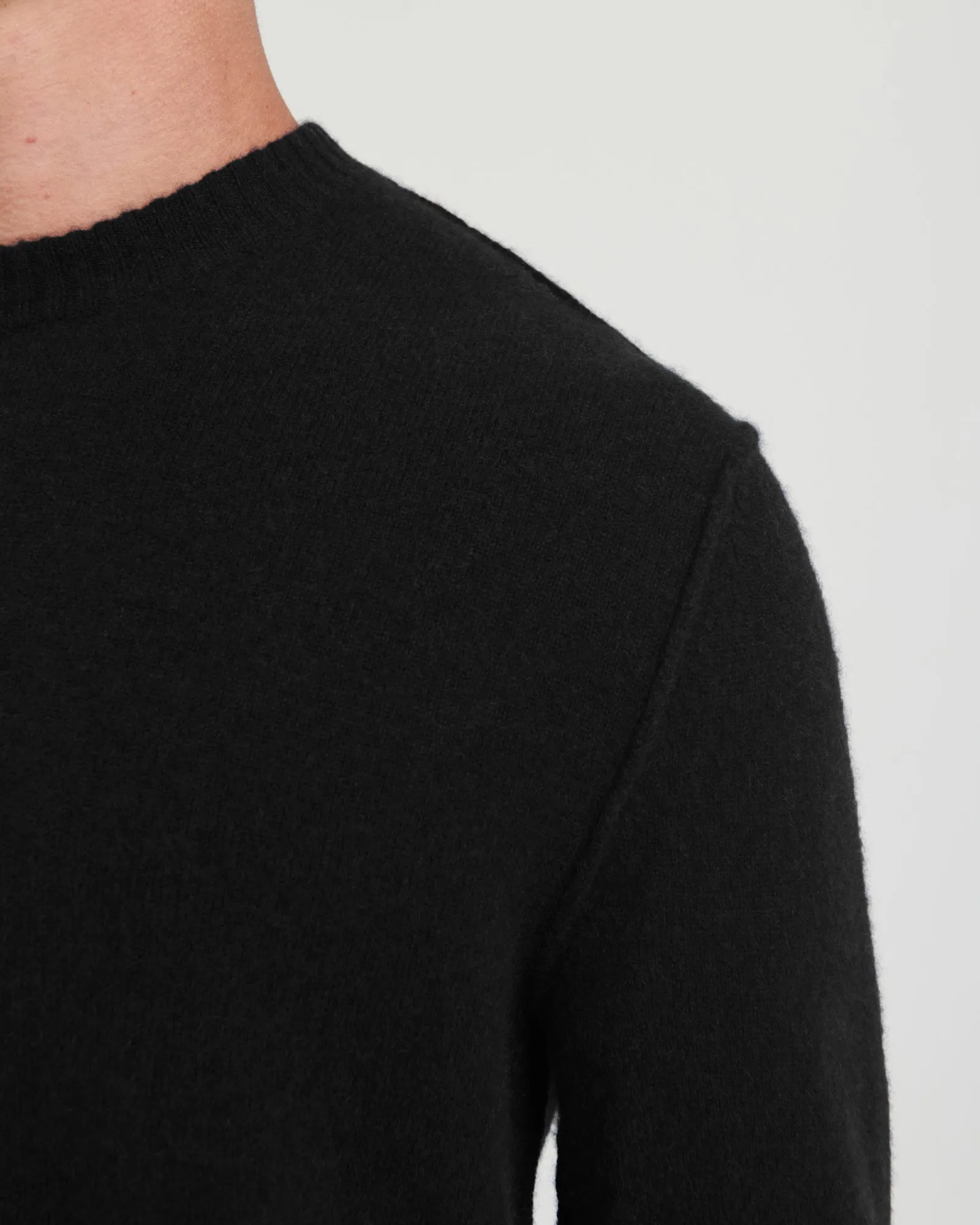 Lightweight Reversible Cashmere Crewneck