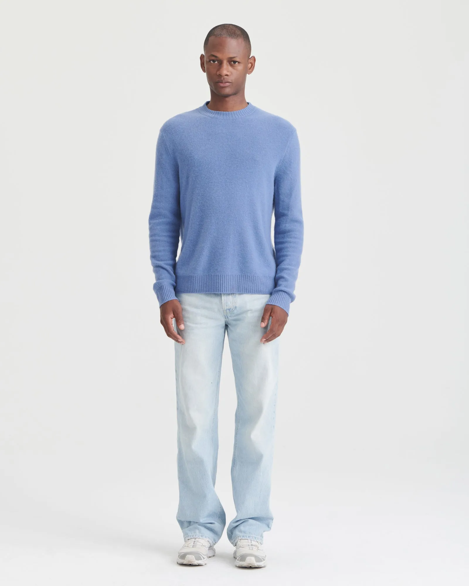 Lightweight Reversible Cashmere Crewneck