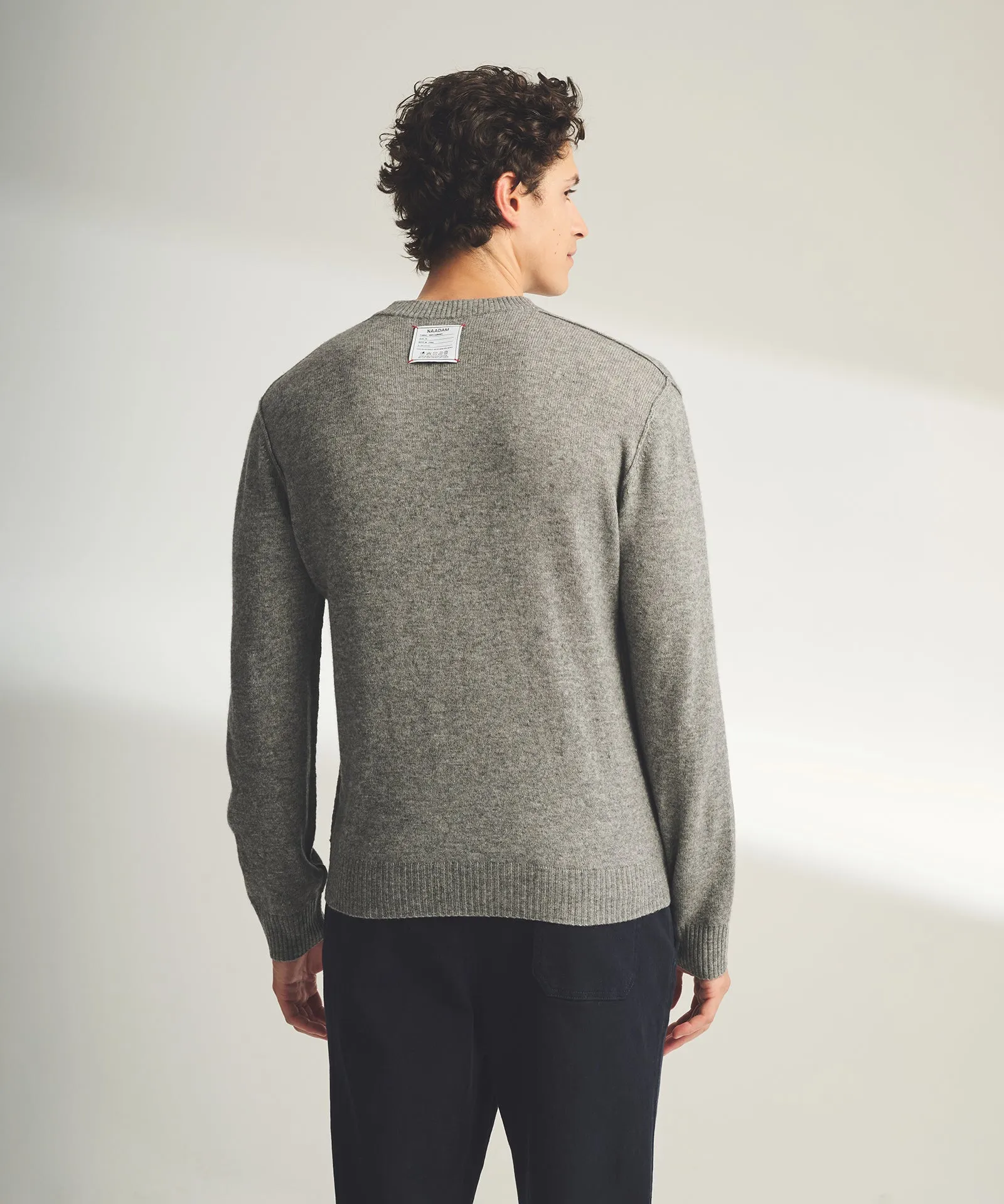 Lightweight Reversible Cashmere Crewneck