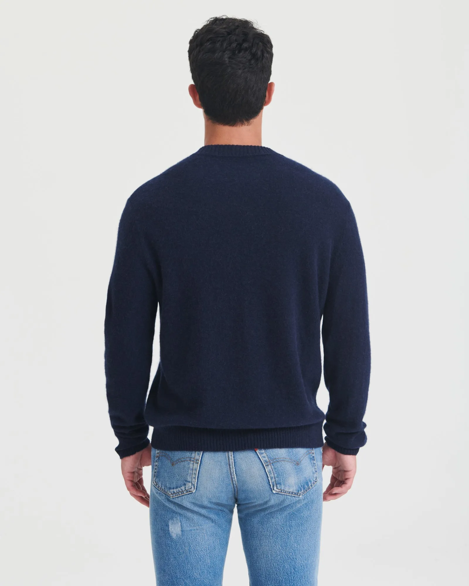 Lightweight Reversible Cashmere Crewneck