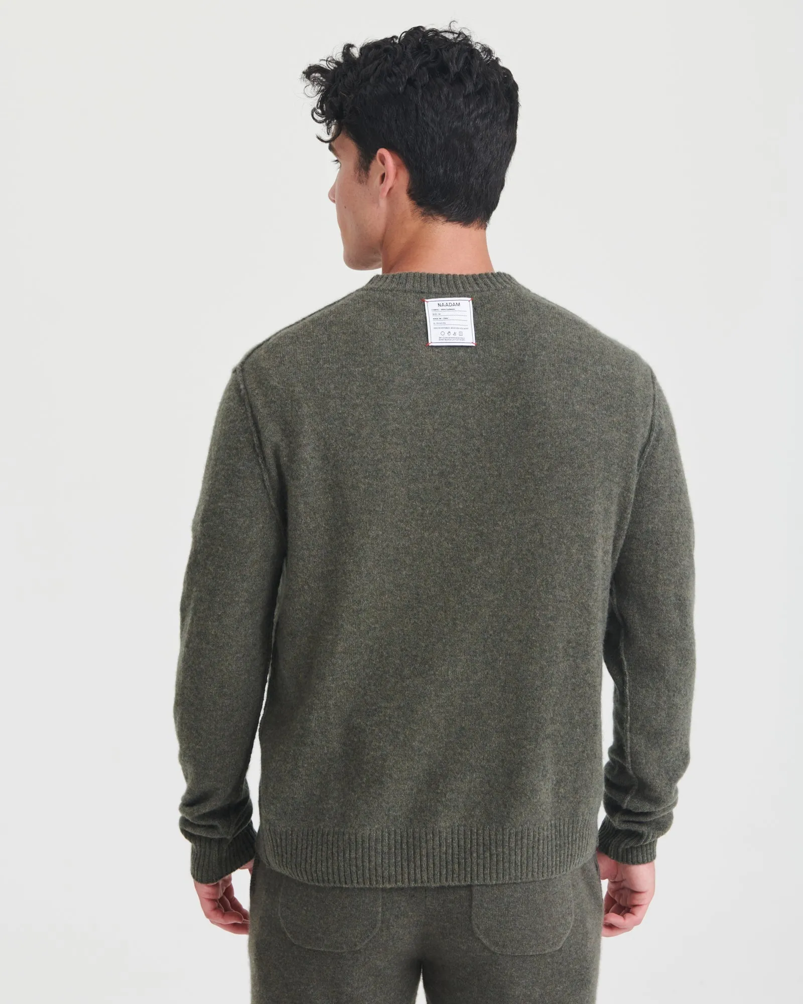 Lightweight Reversible Cashmere Crewneck