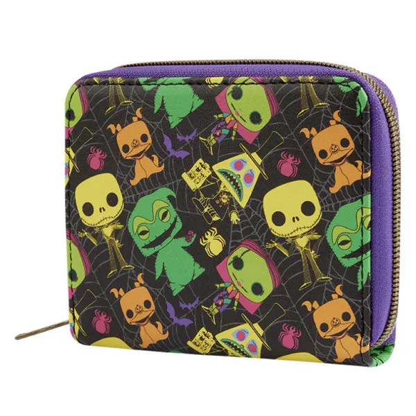 Loungefly - The Nightmare Before Christmas - Blacklight Zip Around Wallet