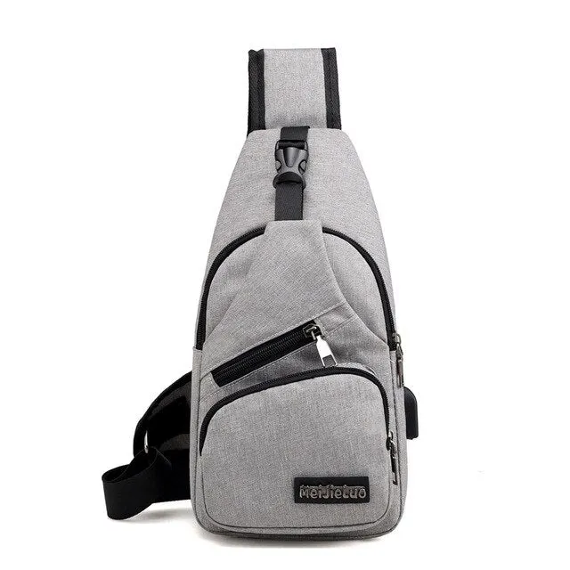 Male Crossbody Chest Messenger Bag