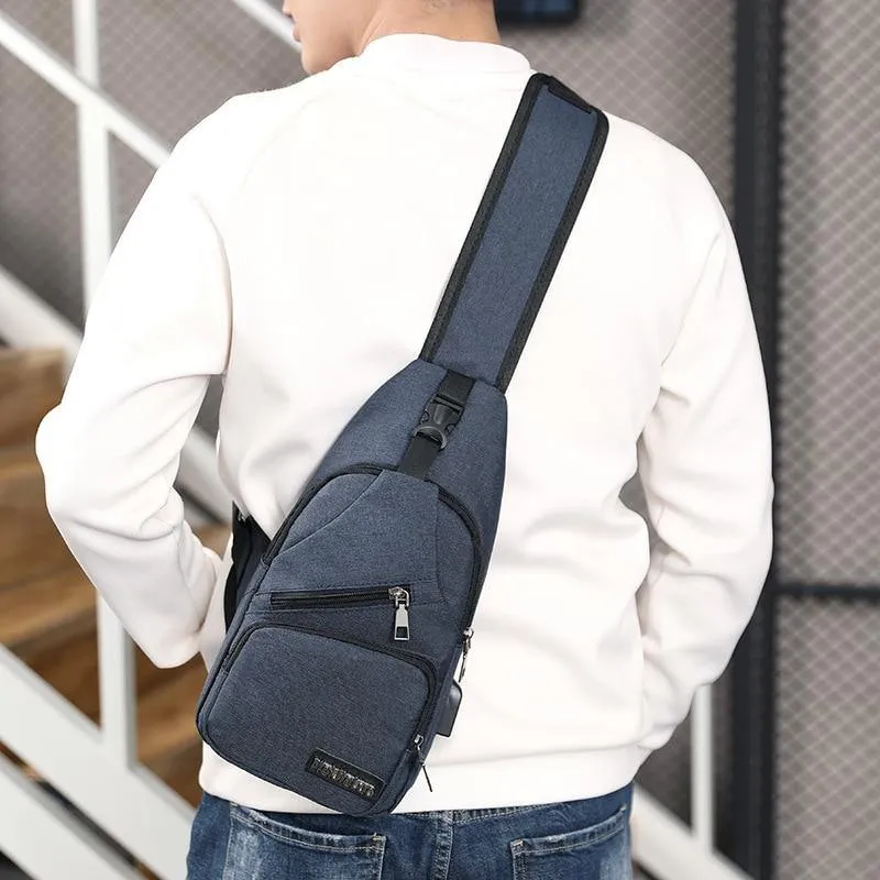 Male Crossbody Chest Messenger Bag