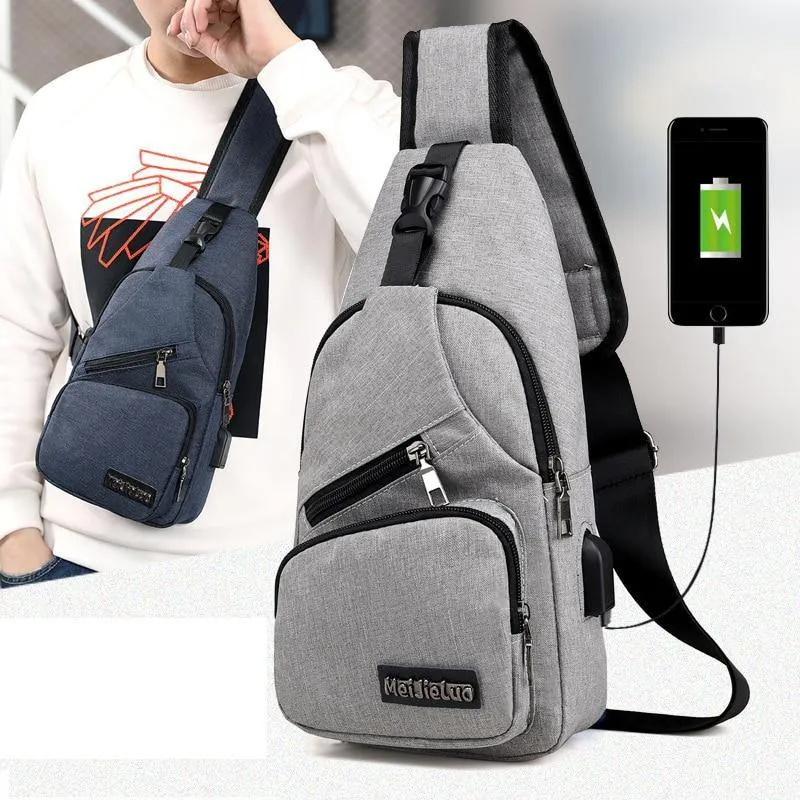 Male Crossbody Chest Messenger Bag