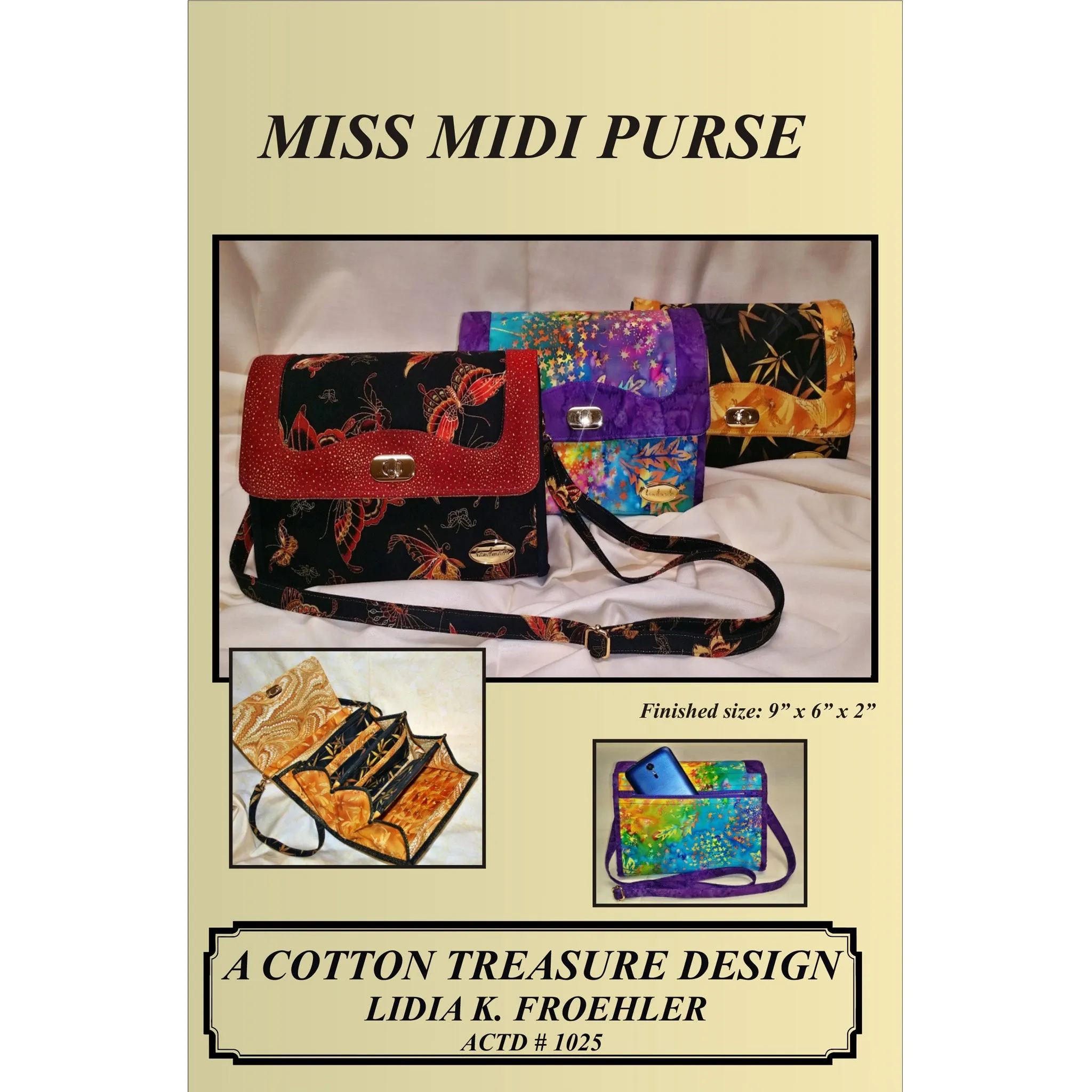 Miss Midi Purse CTD-1025e - Downloadable Pattern