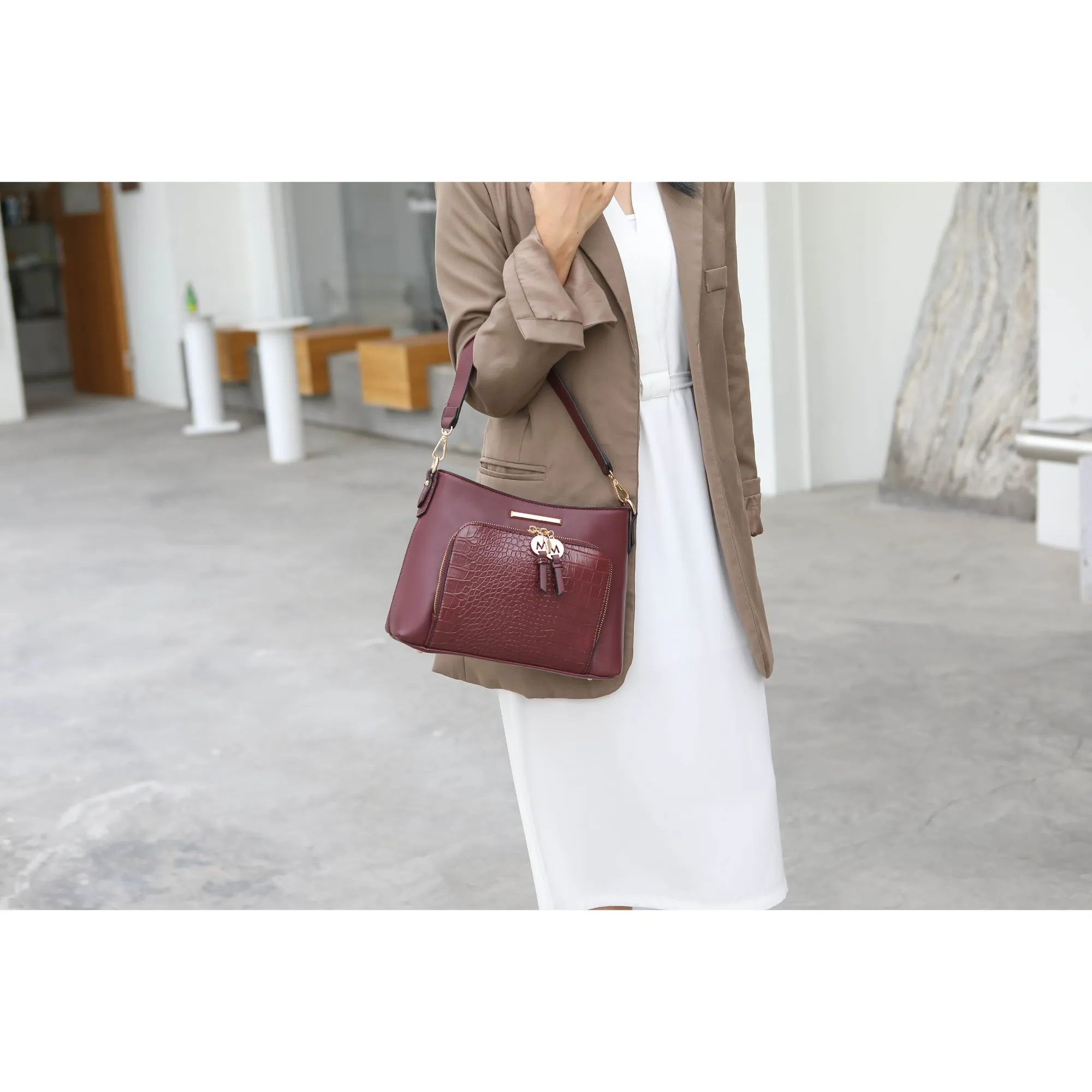 MKF Collection Anayra Handbag/Shoulder Bag by Mia k