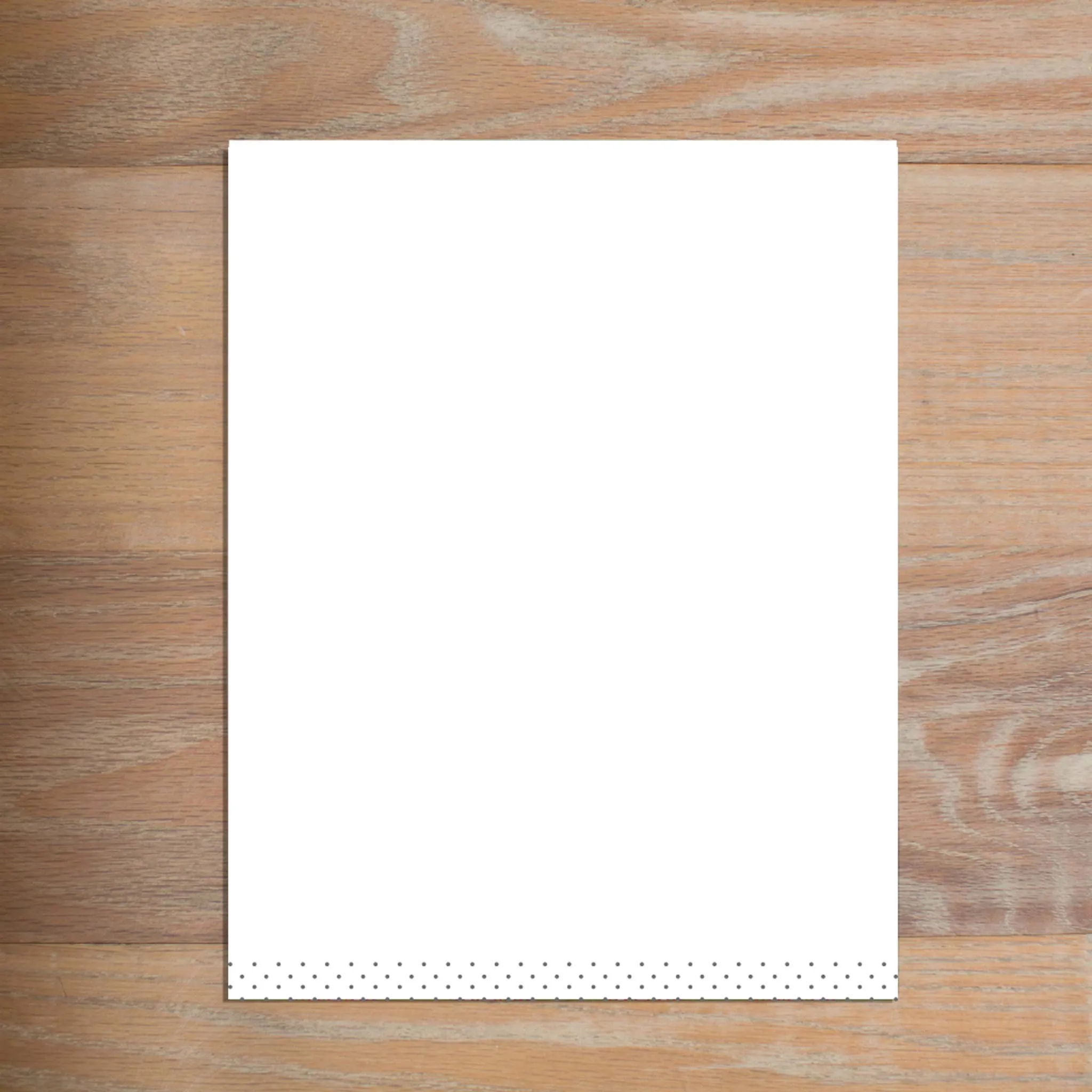 Monogram Block Custom Letterhead