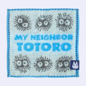 My Neighbor Totoro - Mini Hand Towel (Blue Soot Sprites Pattern)