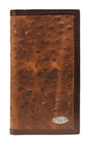 N5487602- Nocona Wallet - Rodeo Wallet/Checkbook Cover - Ostrich Print