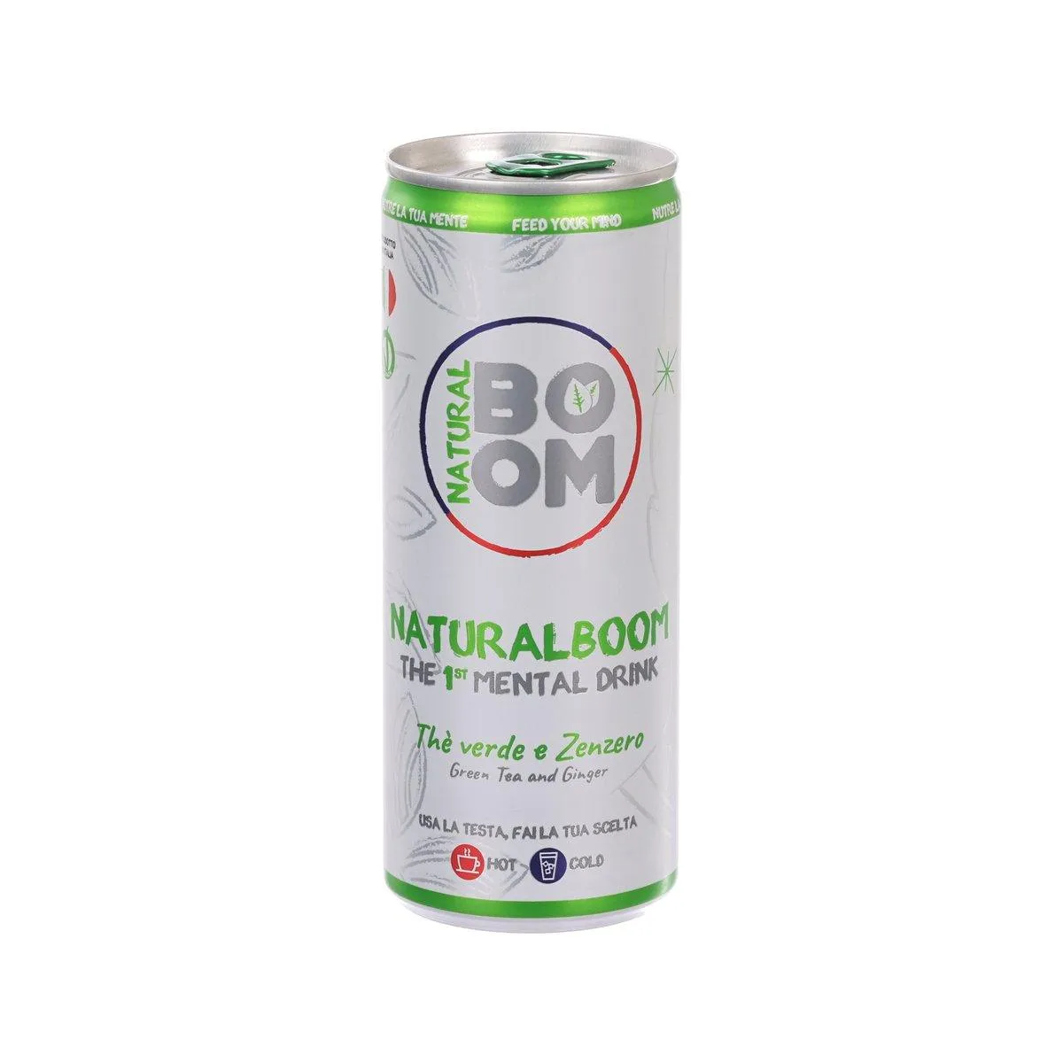 NATURALBOOM Mental Drink (Non-Sparkling Healthy Drink) - Green Tea & Ginger  (250mL)