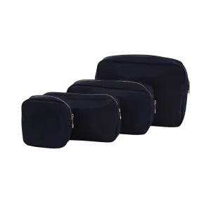 Nylon Cosmetic Bags in Black