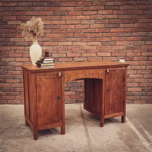 Original Vintage Teak Collectors Desk